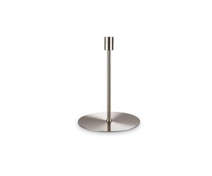 Ideal Lux Set Up Single Light Large Table Lamp in Satin Nickel Finish