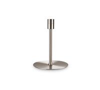 Ideal Lux Set Up Single Light Small Table Lamp in Satin Nickel Finish