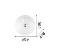Luminosa Lighting Luminosa Shell 4 Light Indoor Flush Wall / Ceiling Light Gold With Amber Glass, E27