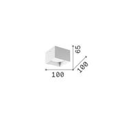 Ideallux Ideal Lux Spike Square downlight, black, aluminium, 10 x 10 cm