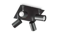 Ideal Lux Spot 4 Light Ceiling Light Black