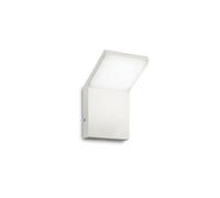 Ideal Lux Style 3000K LED Wall Fitting in Aluminium and White Finish