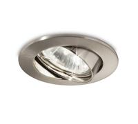 IDEAL LUX Swing downlight round, GU10, pivotable, nickel