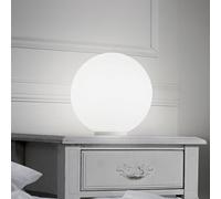 Ideal Lux table lamp Mapa, Ø 40 cm, opal glass, ball, E27