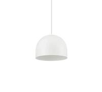 Ideal Lux Tall 1 Light Dome Ceiling Pendant Light White