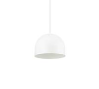 Ideal Lux Tall 1 Light Dome Ceiling Pendant Light White