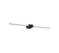 Ideallux Ideal Lux LED wall lamp Theo black, width 75 cm aluminium