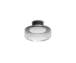 Ideal Lux Topico 25Cm Led Bowl Semi Flush Ceiling Light Smoke 3000K