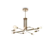Ideal Lux Triumph 8 Light Chandelier in Antique Brass Finish