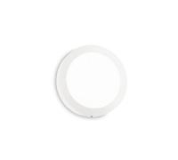 Ideal Lux Universal Round 22.5Cm Integrated Led Semi Flush Ceiling Light White 2700K