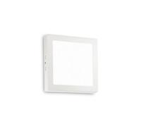 Ideal Lux Universal Square 22Cm Integrated Led Semi Flush Ceiling Light White 2700K