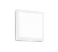 Ideal Lux Universal Square 30Cm Integrated Led Semi Flush Ceiling Light White 2700K