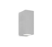 Ideal Lux Up 2 Light Outdoor Up Down Wall Lamp Grey Ip44