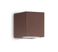 Ideal Lux Up Single light Outdoor Wall Fitting in Coffee Brown Finish