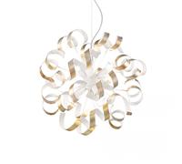 Vortex 6 Light Ribbon Ceiling Pendant Gold E14 Netlighting Gold One Size