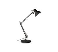 Ideal Lux Wally Single Light Table Lamp in Matt Black Finish