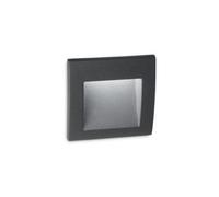 Ideal Lux Lighting Wire Led Outdoor Square Recessed Wall Light Anthracite IP65,