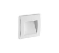Ideal Lux Wire Led Outdoor Square Recessed Wall Light White Ip65, 3000K