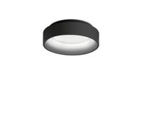 Luminosa Lighting Luminosa Ziggy Round 30Cm Integrated Led Semi Flush Light Black, 3000K, Non-Dim