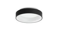 Ideal Lux ZIGGY Round 45cm Integrated LED Semi Flush Light Black, 3000K, Non-Dim