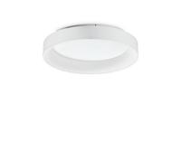 Ideal Lux Lighting Ziggy Round 60cm Integrated Led Semi Flush Light White, 3000K