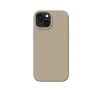 IDEAL OF SWEDEN Grip-friendly silicone phone case with a smooth touch, light-weight Protective shockproof cover in trendy colour designs Compatible with iPhone 15/14/13 (Beige)