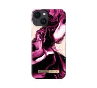 IDEAL OF SWEDEN Protective Cover for iPhone 13 and 14 Golden Ruby Marble