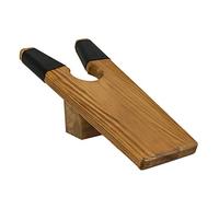 Ideal Products Wooden Boot Jack | No Bend Cowboy Boot Puller | Heavy Duty Shoe Remover | Works on Boots and All Shoes with Non Staining Rubber Lining Grips | One Size Fits All, Walnut, L