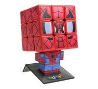 IDEAL | Rubik's Cubers Collectible Spider-Man Cube: fully solvable 3x3 character Rubik's Cube with display stand | Brainteaser Puzzles | Marvel Merchandise | Fidget Toys | Ages 8+