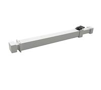 Ideal Security BK112W Window Security Bar with Child-Proof Lock, Adjustable, White, Pack Size 1