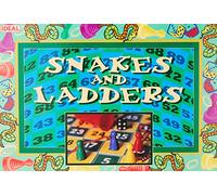IDEAL | Snakes and Ladders: traditional board game | Classic Board Games | For 2-4 Players | Ages 3+