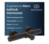 Ideal Standard Alero Bath Thermostat - Matt Black (315 X 181 X 70 mm)