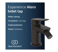 Ideal Standard Alero Bidet Tap - Matt Black (48 X 123.5 X 126 mm)