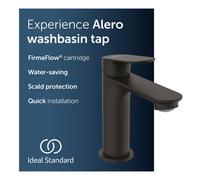 Ideal Standard Alero Washbasin Tap - Matt Black (48 X 150.5 X 154 mm)