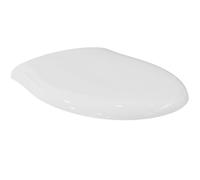 Ideal Standard - Alto Toilet seat and Cover, Wrapover Design, Round, UV-Resistant, Durable, Inclusive Hinge Set, Easy to Install, Scratch-Resistant duroplast, White Glossy
