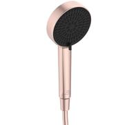 Ideal Standard - Alu+ Hand Shower Head for Anti-Limescale Shower in 2 Functions with Diameter 10 cm, Shower Telephone with Flow Rate 8L/min, Rosé
