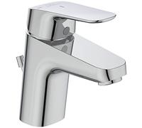 Ideal Standard B1711AA CERAFLEX Tap/Washbasin Metal Pull Button Drain Fitting G1 ¼, BlueStart Function, Attachment from Below Rigid Cast 101 mm, Spout Height 68 mm, Chrome, Auslaufhöhe 68mm