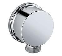 Shower Hose Wall Outlet Elbow Ideal Standard Metal Chrome Round