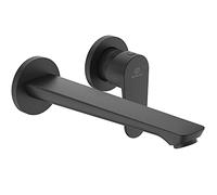 Wall Mounted Basin Tap Ideal Standard Cerafine O 2 holes224mm Silk Black