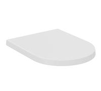 Ideal Standard Blend Curve Toilet seat Wrapover, D-Shape - White (Alpine) | Removable toilet seat with robust stainless steel hinges, T376101