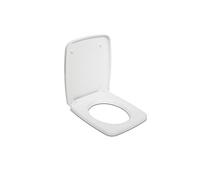 Ideal Standard Cantica Toilet seat and Cover, Angular Shape, Durable Toilet seat, Including Hinge Set for Easy Installation, Scratch-Resistant duroplast - White (365x440x50 mm)