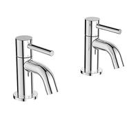Ideal Standard Ceraline Bath Pillar Taps, BC187AA, Chrome