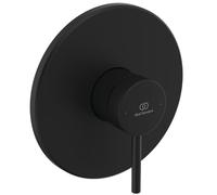 Ideal Standard Ceraline O Nuovo Concealed Shower Mixer with Temperature Limiter at 40°C, Single-Lever Shower Mixer - Matt Black