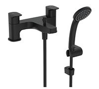 Ideal Standard Ceraplan Dual Control Bath Shower Mixer with Shower Set, BD265XG, Silk Black