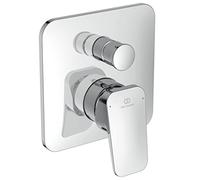 Ideal Standard - Ceraplan Single Lever Built-in Mixer for Bathtub/Shower, only External Parts - Without Shower Accessories - Chrome Color