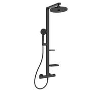 Ideal Standard Ceratherm Alu+ Silk Black Exposed Thermostatic Shower System, Black