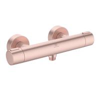 Ideal Standard - Ceratherm Alu+ Exposed Shower Mixer 292x105x72 mm, 12 l/min (3 bar), Thermostatic Function, Water & Energy Savings, Core Elements from Aluminum, in rosé Finish