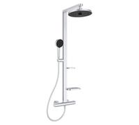 Ideal Standard Ceratherm Alu+ Silver Shower System With Exposed Shower