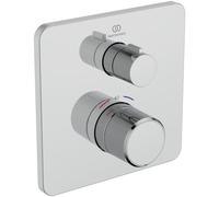 Ideal Standard Ceratherm C25, Concealed Bath Thermostat, Bathtub Faucet with Temperature Lock at 40°C, Thermostat for The Bathtub - Chrome