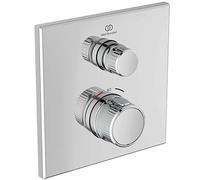 Ideal Standard Ceratherm Navigo A7301AA Flush-Mounted Shower Thermostat, Single Extraction Point, Shower Mixer Shower Thermostat, Temperature Lock at 40 °C, Chrome